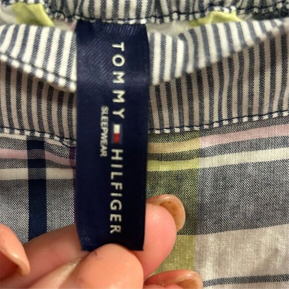 Tommy Hilfiger Womens Plaid Pajama Pants Multicolor Pink Yellow Size L - Picture 7 of 13